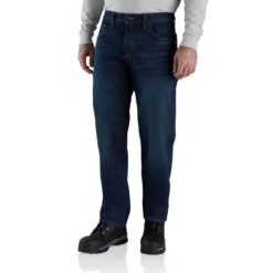 CARHARTT Men's 105079 Flame Resistant Rugged Flex Relaxed Fit 5-Pocket Jeans -Carhar Clothing Shop 2089916 456 alt2