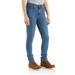 CARHARTT Women's 105105 Rugged Flex Slim Fit Tapered High Rise Jean -Carhar Clothing Shop 2089920 443 alt5