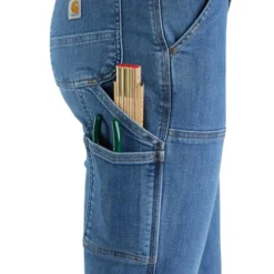 CARHARTT Women's 105110 Rugged Flex Relaxed Fit Double-Front Jean -Carhar Clothing Shop 2089921 401 alt6
