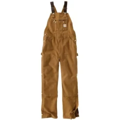 CARHARTT Men's R37 Loose Fit Firm Duck Bib Overall, Extended Sizes